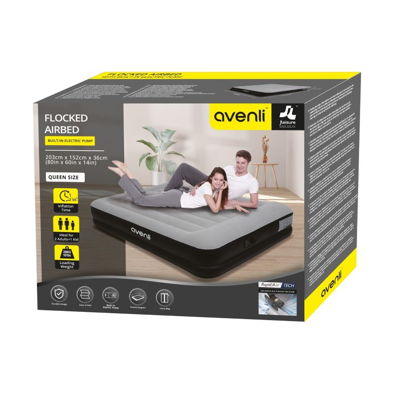 Matrace nafukovací AVENLI 24515EU 203x152x36cm