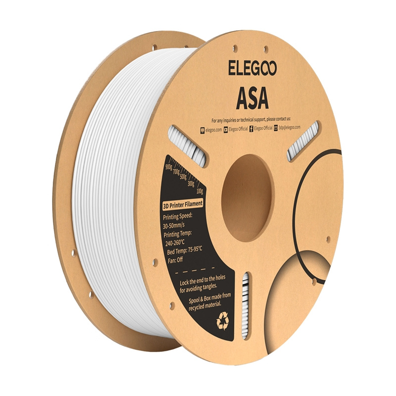 Filament ASA ELEGOO - 1kg bílý