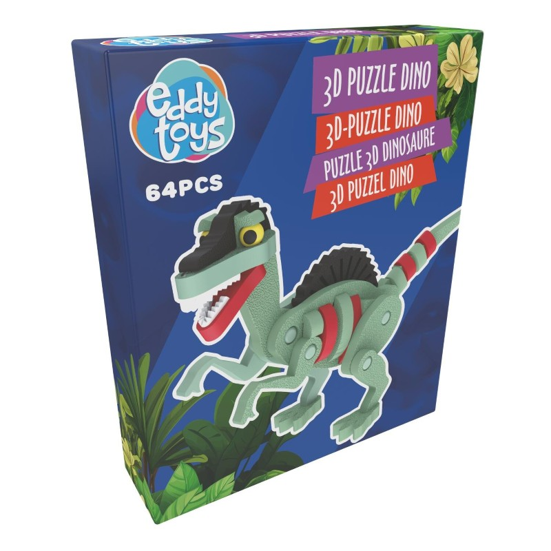 Puzzle 3D dinosaurus 62 dílků
