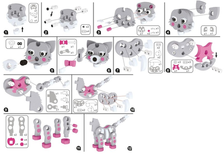 Puzzle 3D kočka 62 dílků