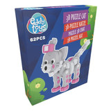 Puzzle 3D kočka 62 dílků