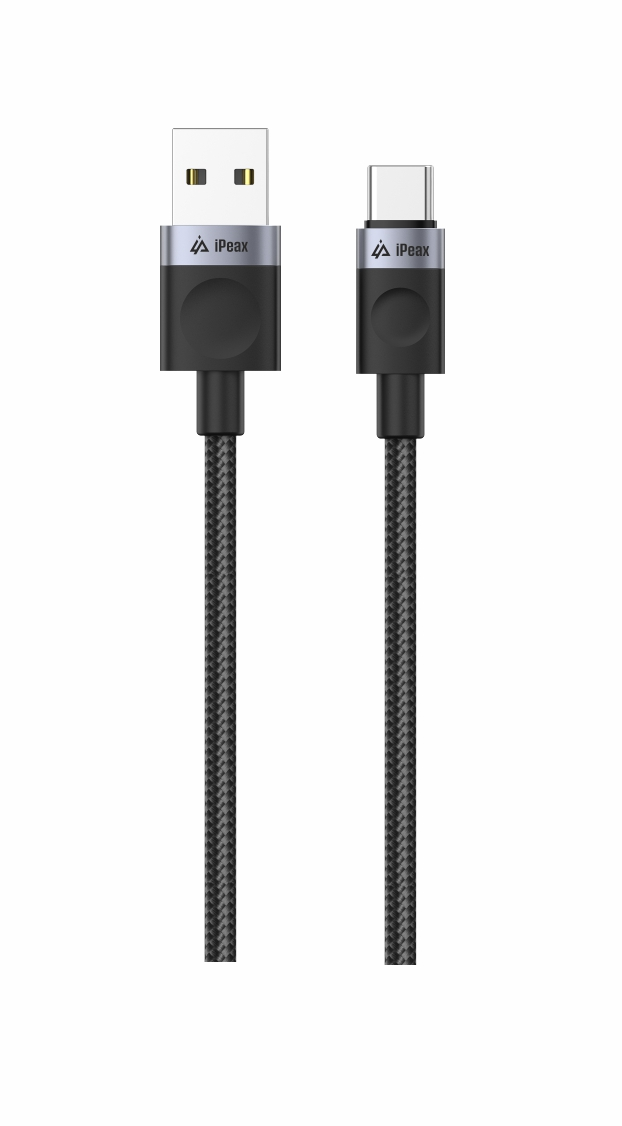 Kabel iPEAX 90010108 USB/USB-C 1,5m Black