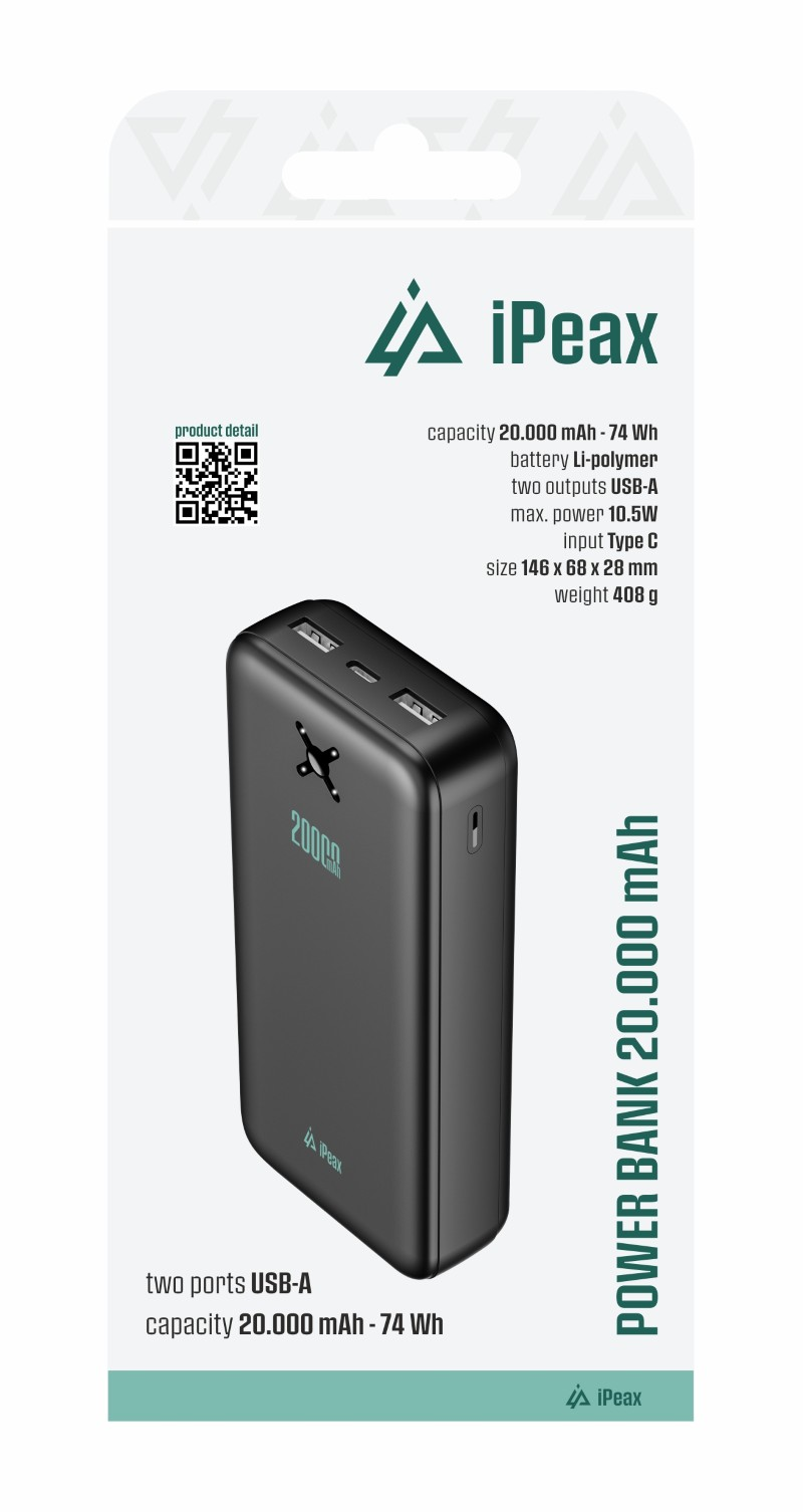 PowerBank iPEAX 90010119 20000mAh