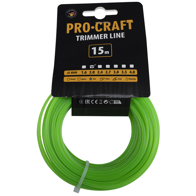 Struna PROCRAFT ZV 2mm 15m hvězdicová