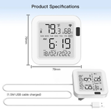 Smart senzor teploty a vlhkosti MOES WSS-FL-TH16-WH WiFi Tuya