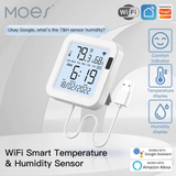 Smart senzor teploty a vlhkosti MOES WSS-FL-TH16-WH WiFi Tuya