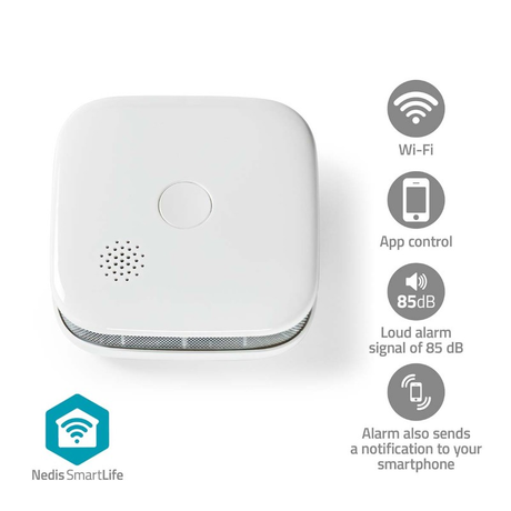 Smart detektor kouře NEDIS WIFIDS21WT WiFi Tuya