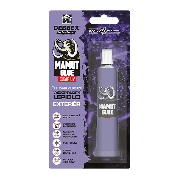 Lepidlo DEN BRAVEN MAMUT CLEAR UV 25ml