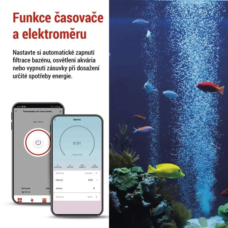Smart termostat EMOS do zásuvky s funkcí digitálního časovače 2v1 s WiFi