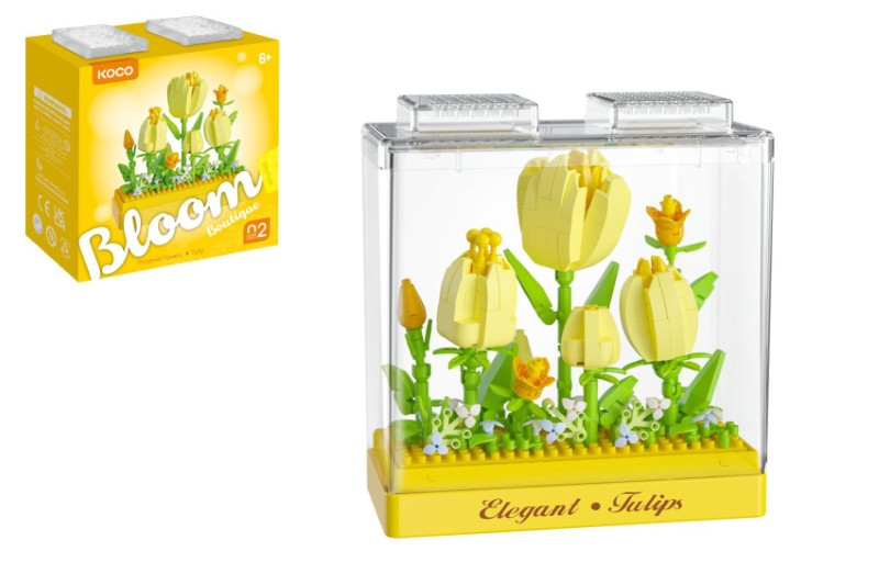Stavebnice mini KOCO Tulipány 295ks