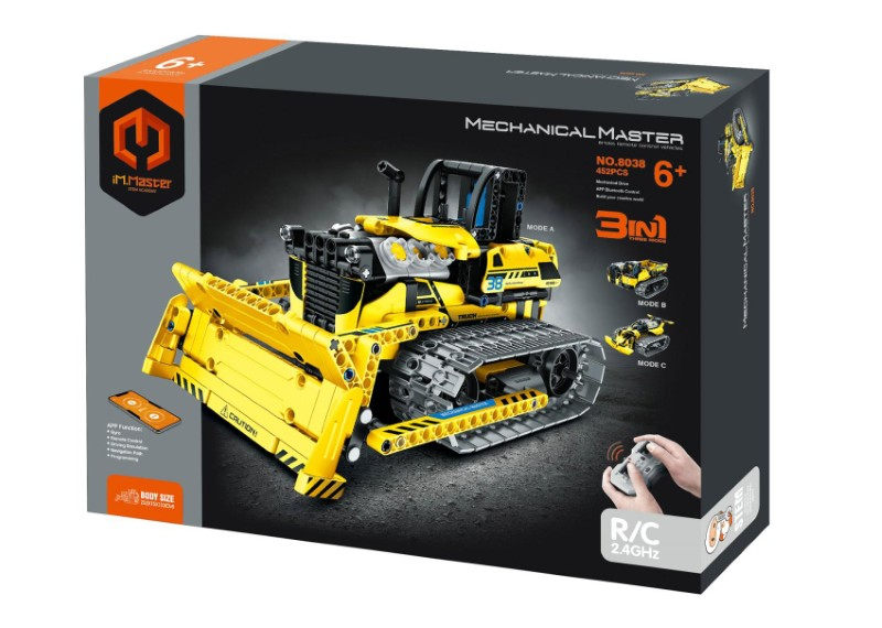 Stavebnice iM.MASTER Programovatelný stavební stroj RC 3v1 452ks