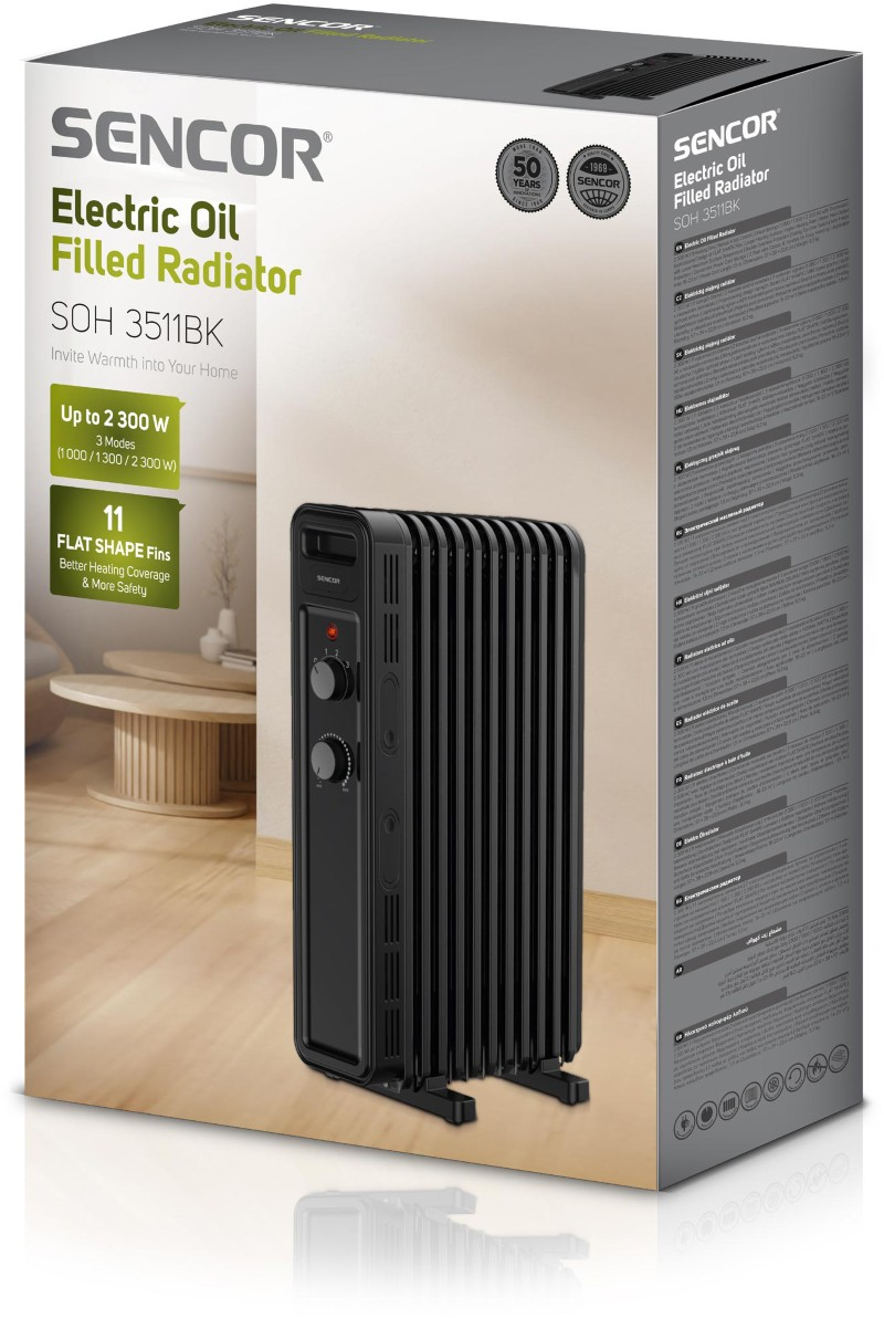 Radiátor olejový SENCOR SOH 3511BK