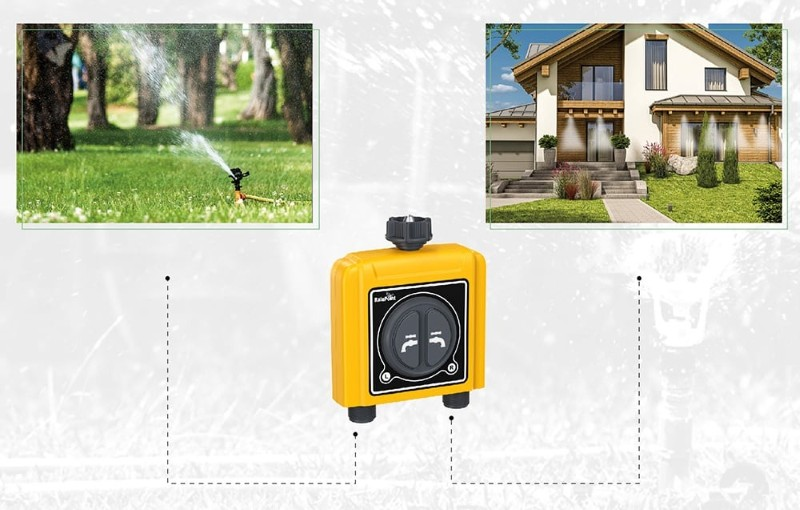 Dvouzónový ovladač zavlažování RAINPOINT TTV203FRF
