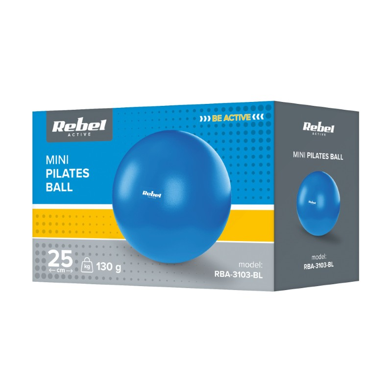 Mini pilates míč REBEL RBA-3103-BL 25cm Blue