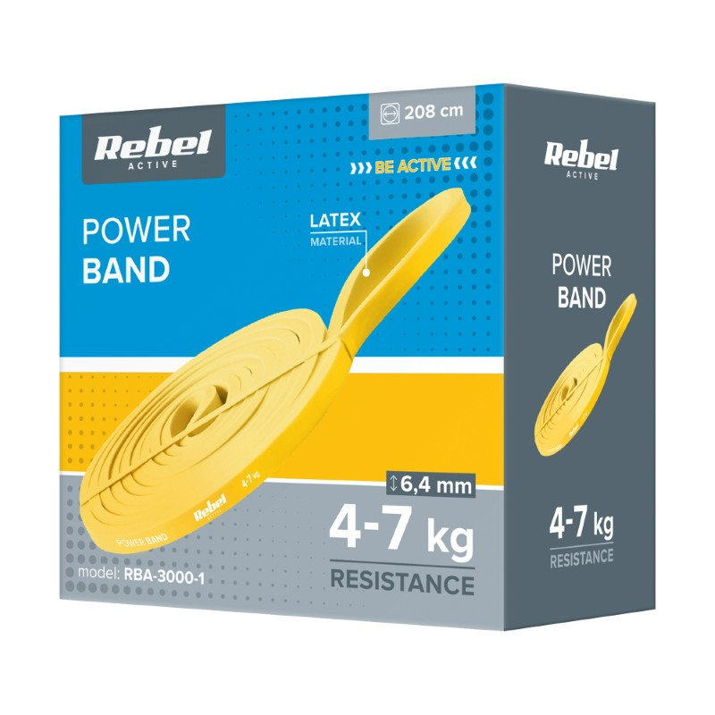 Guma posilovací REBEL Power Band PL-1 4-7kg 1ks