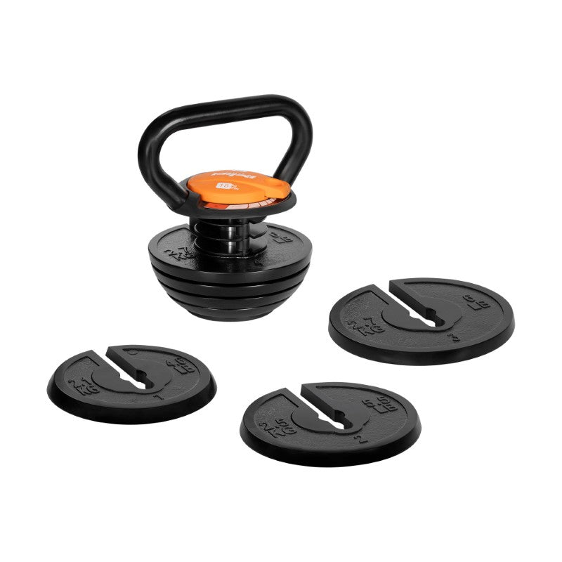 Kettlebell REBEL RBA-2324-18 18kg s nastavením nosnosti