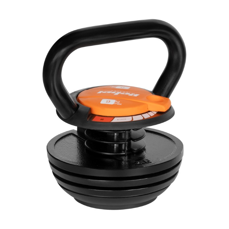Kettlebell REBEL RBA-2324-9 9kg s nastavením nosnosti