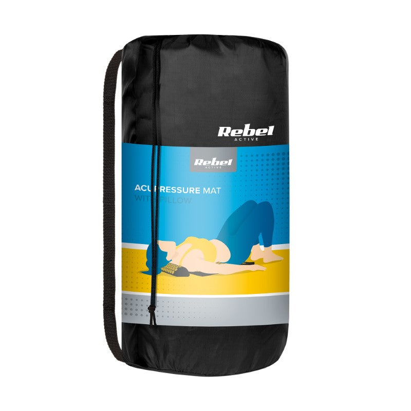 Akupresurní podložka REBEL RBA-6010-BK 110x42cm