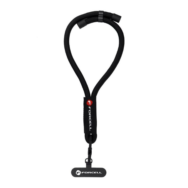 Šňůrka na zápěstí FORCELL R10X40 Black - nastavitelná
