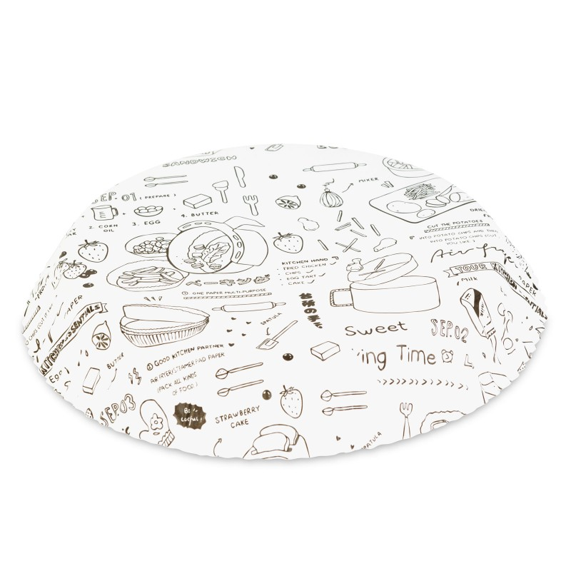 Papír na pečení BEWELLO BW1033B do fritézy 23cm 50ks