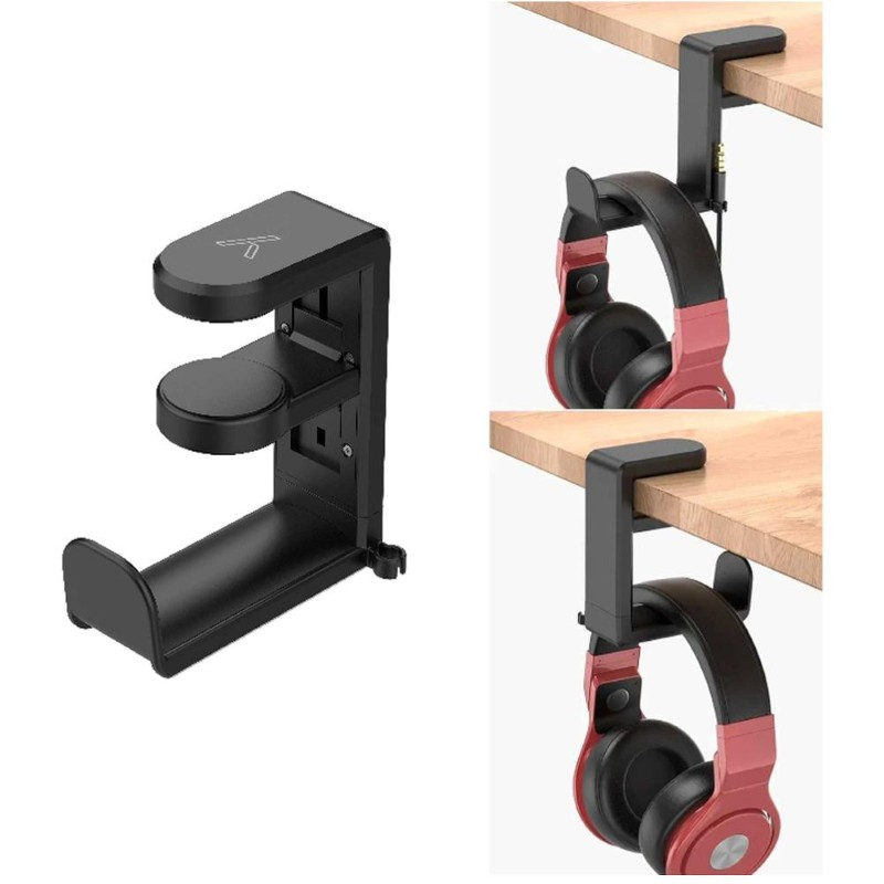 Držák na sluchátka YENKEE YHS 02BK Hinge