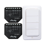 Sada 2 ovladačů pro žaluzie/záclony SHELLY Shutter + 4 tlačítka BLU RC WiFi