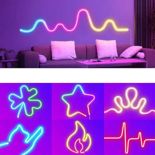 Smart LED pásek 24V IP65 24W RGBIC IMMAX NEO Lite 07536L Neon 5m WiFi Tuya