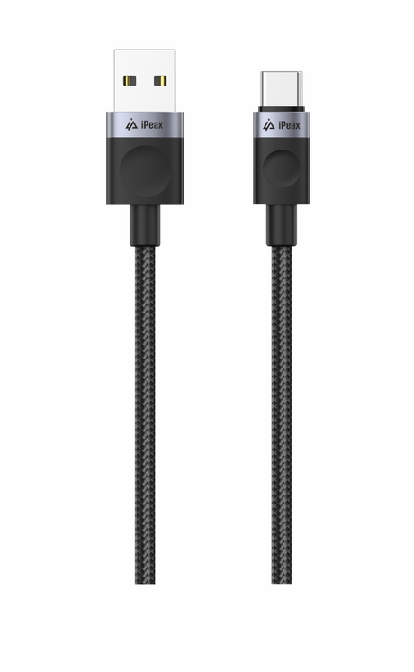 Kabel iPEAX 90010103 USB/USB-C 1m Black