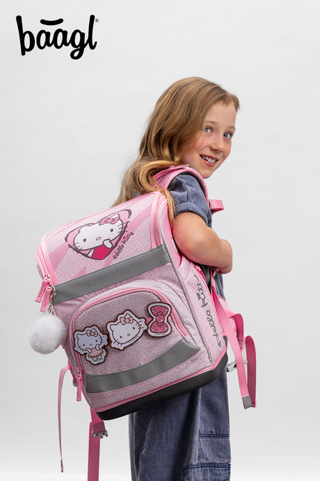 Aktovka školní BAAGL Zippy Plus Hello Kitty Sweet Leopard