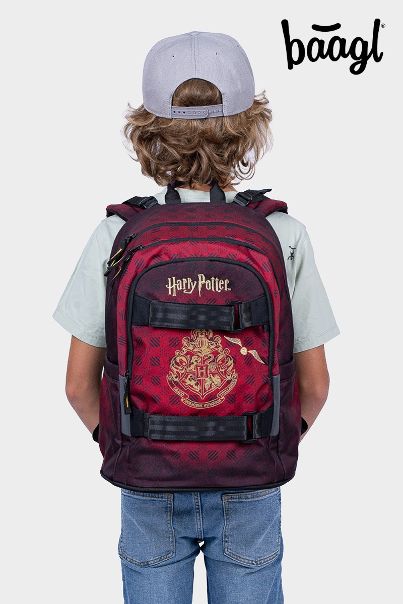 Batoh školní BAAGL Skate Harry Potter Bradavice Red