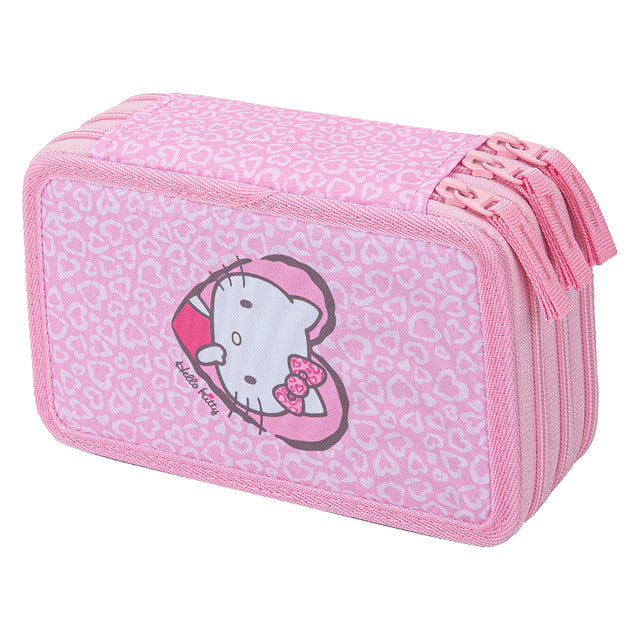 Penál třípatrový BAAGL Hello Kitty Sweet Leopard