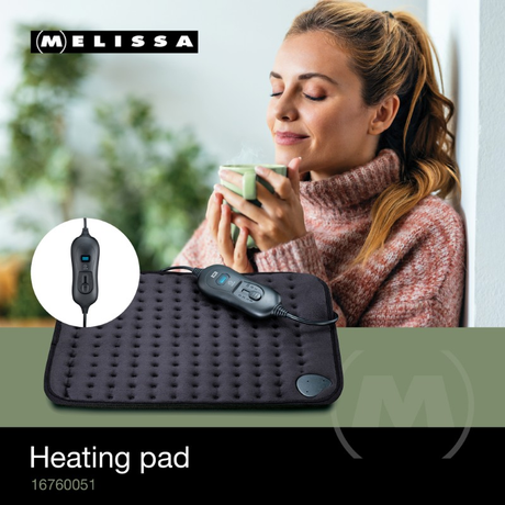 Podložka vyhřívací MELISSA 40 x 30 cm černá