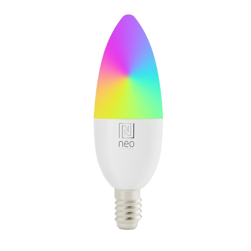 Smart LED žárovka E14 4,8W RGB+CCT IMMAX NEO 07808L WiFi Zigbee Tuya