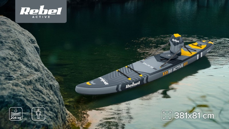 Paddleboard REBEL RBA-4512 Grey