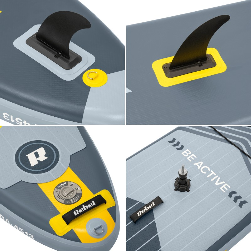 Paddleboard windsurf set REBEL RBA-4513 Grey