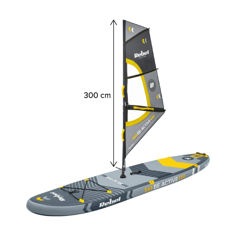 Paddleboard windsurf set REBEL RBA-4513 Grey