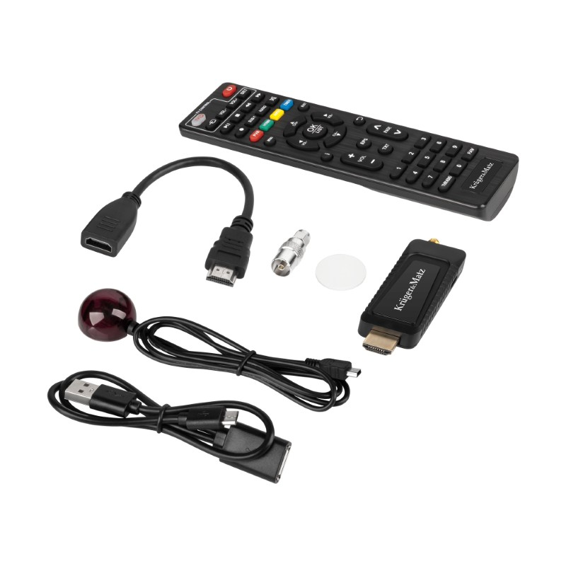 Mini tuner DVB-T2 HEVC na HDMI KRUGER & MATZ KM9998
