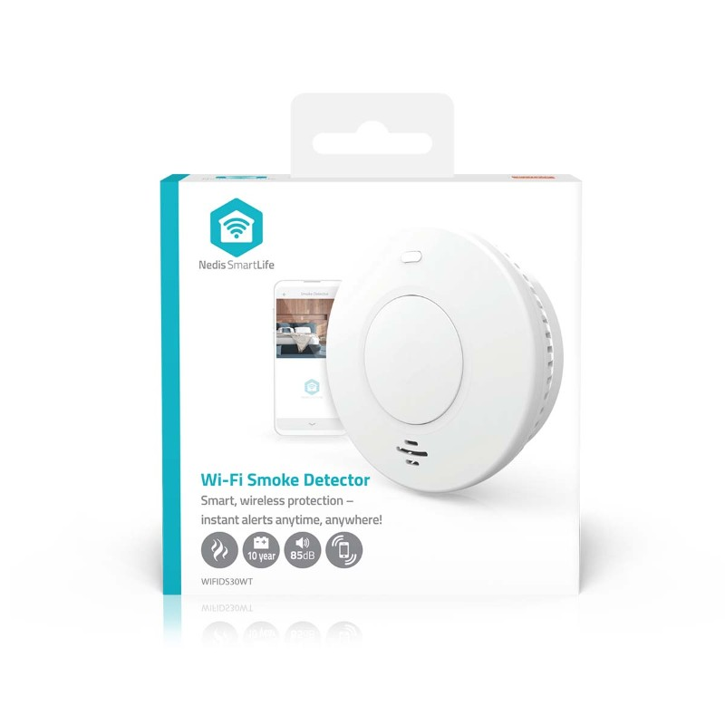 Smart detektor kouře NEDIS WIFIDS30WT WiFi Tuya