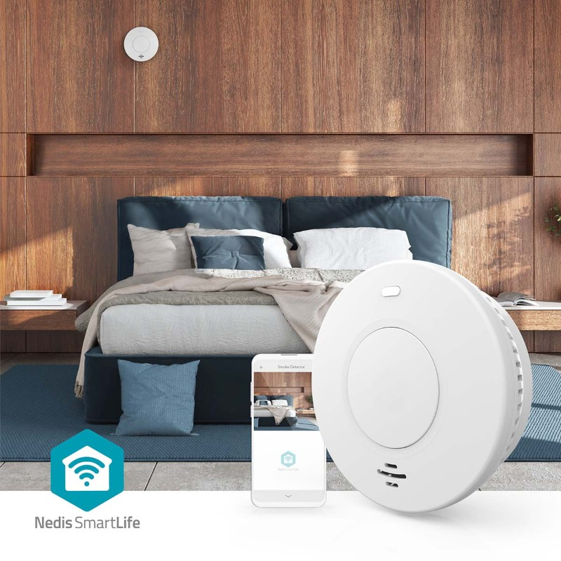 Smart detektor kouře NEDIS WIFIDS30WT WiFi Tuya