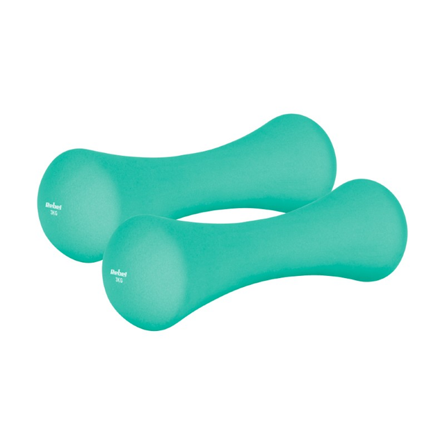 Sada činek z litiny a neoprenu REBEL RBA-2329-3 2x3kg