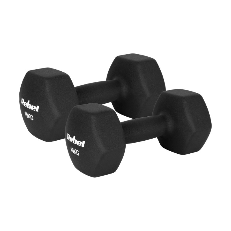 Sada činek z litiny a neoprenu HEX REBEL RBA-2330-10 2x10kg