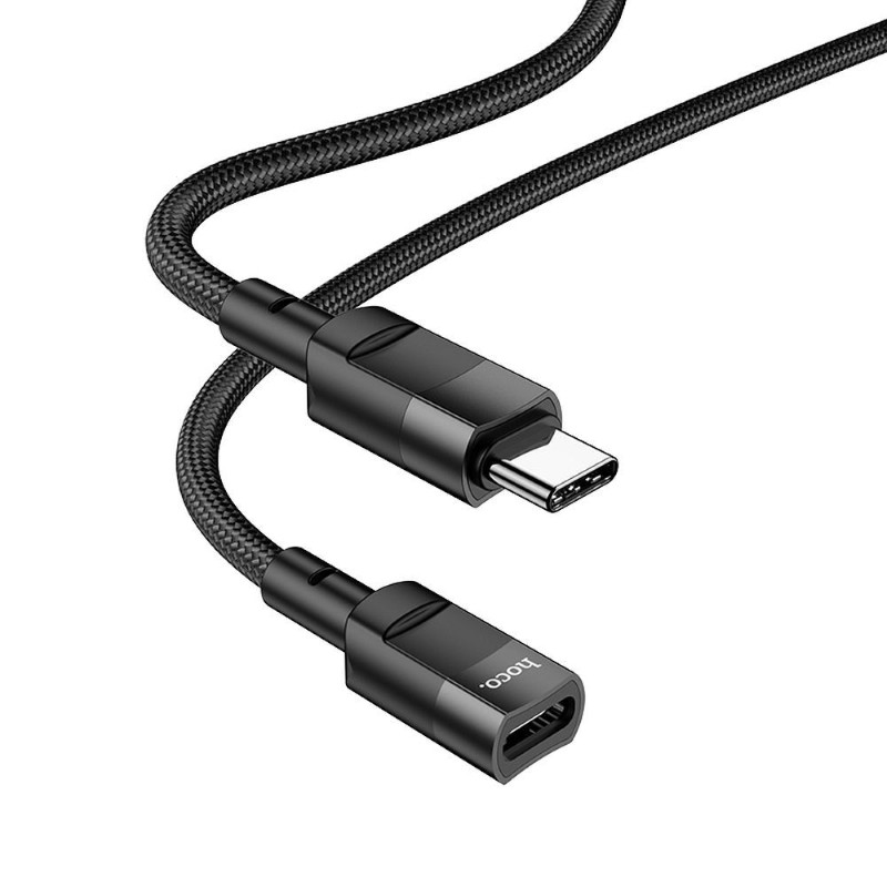 Kabel prodlužovací HOCO U107 USB-C/USB-C 1,2m Black