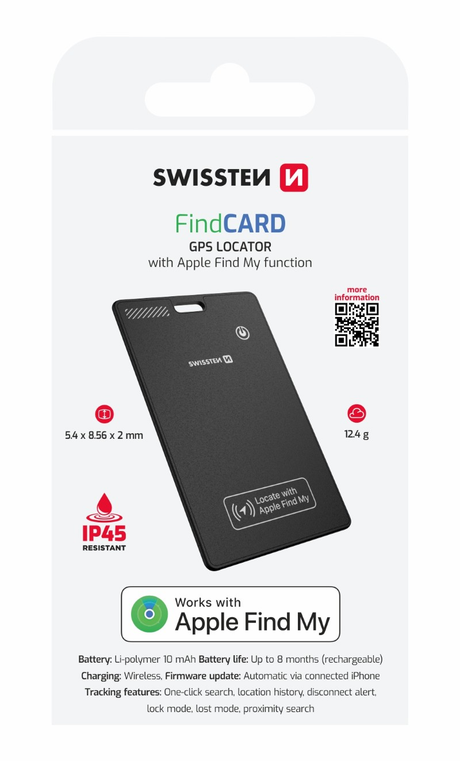 Smart lokátor SWISSTEN Find Card