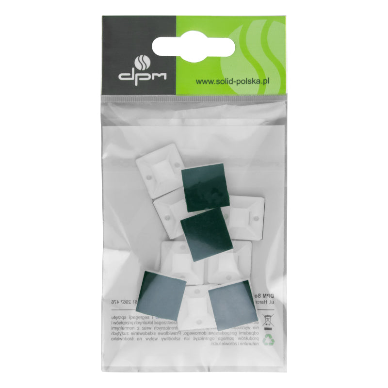 Držák stahovacích pásek DPM OPU3030W 30x30mm 10ks