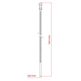 Pásek stahovací s otvorem pro šroub DPM OP36145-25W 3,6x145mm 25ks