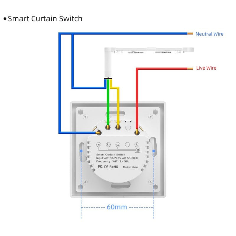 Smart vypínač žaluzií a rolet IMMAX NEO 07551L Nexa ZigBee Tuya