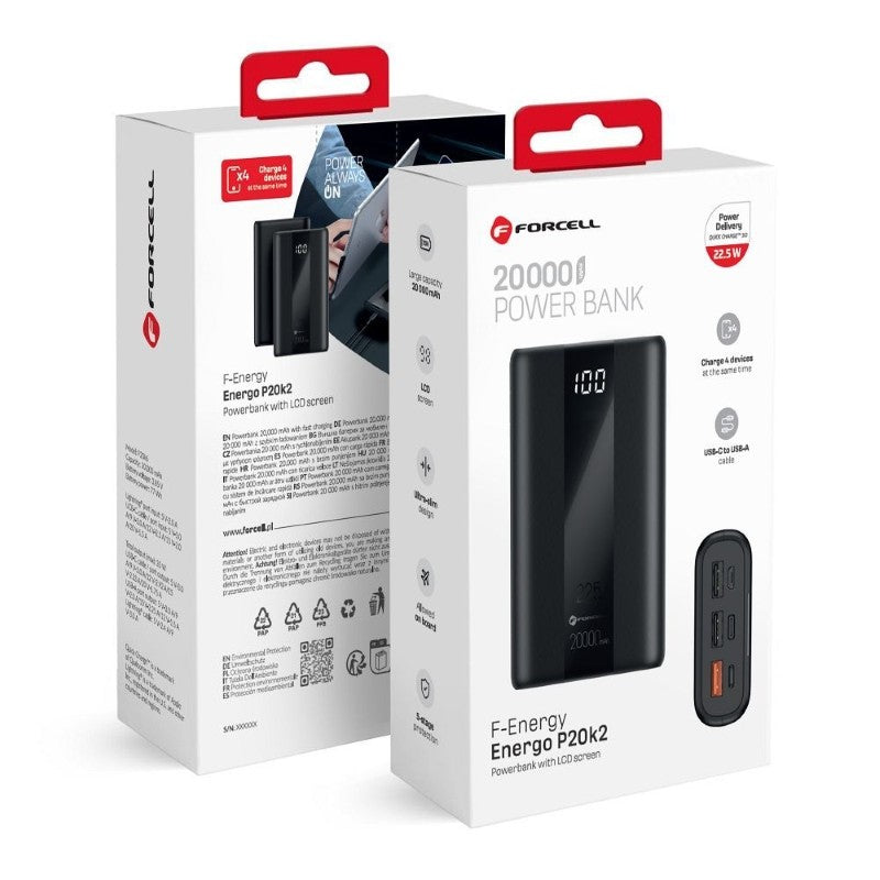 PowerBank FORCELL F-Energy Energo P20K2 20000mAh