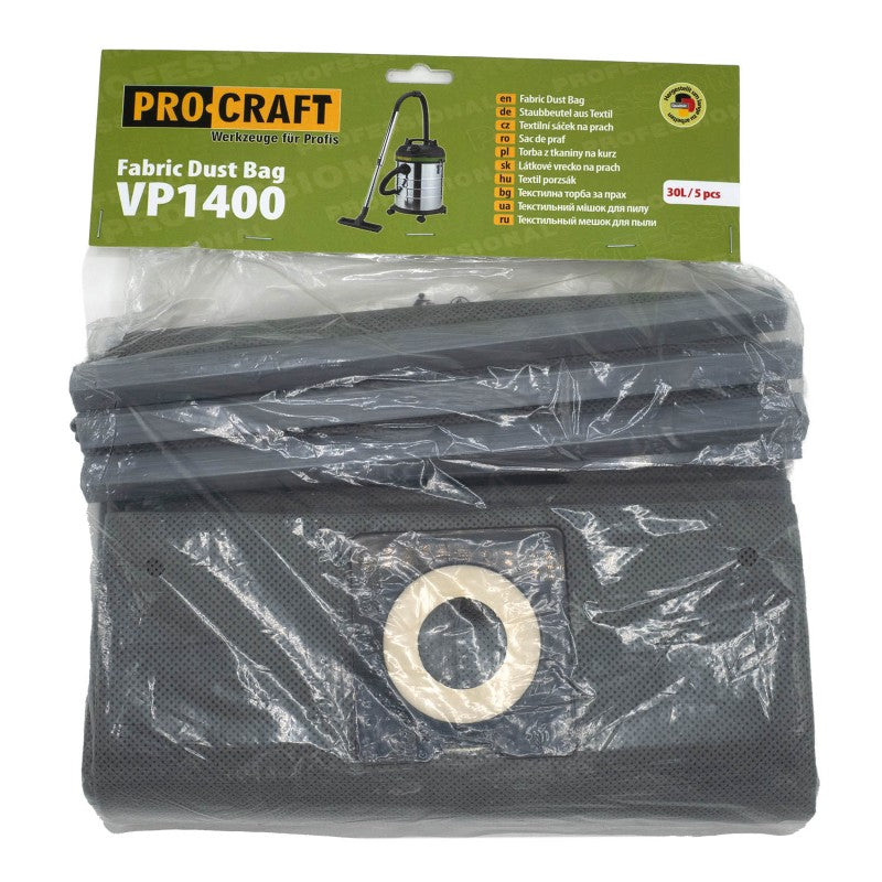 Sáčky do vysavače PROCRAFT VP1400 textilní 5ks