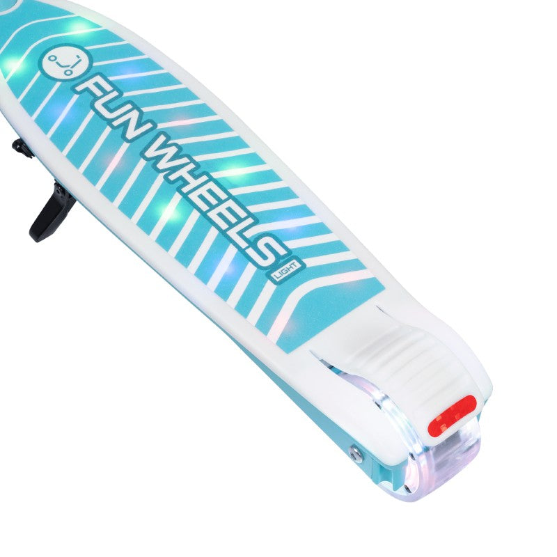 Koloběžka elektrická REBEL Fun Wheels Light Blue dětská