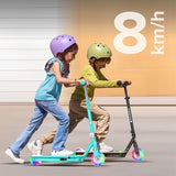 Koloběžka elektrická REBEL Fun Wheels Light Blue dětská